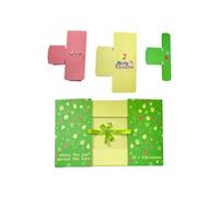 Boîte de Noël vide pliable pour 24 jours | Calendrier de compte à rebours de Noël pour petite amie, enfants, fille, famille, amis, collations, chocolats, cookies