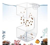 Boîte de nourrissage d'aquarium Conteneur de nourriture transparent coulant
