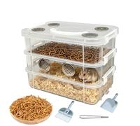 Boîte de nourriture et d'élevage résistante aux odeurs, farine, pour l'alimentation des reptiles, la salle de classe, la maison, la formation à la pluie et l'école