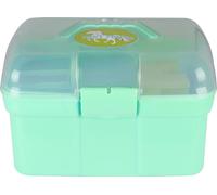Boîte de pansage QHP Pony Power ice green enfants, taille:onesize