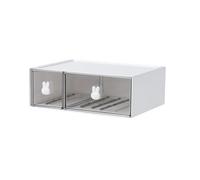 Boîte de papeterie de bureau - Tiroirs de rangement de bureau, boîte de rangement pour papeterie | Organiseur de bureau à plusieurs couches avec poignée en forme de lapin, boîte de rangement