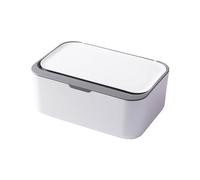 Boîte De Papier Hygiénique Humide pour Bébé, Boite Lingette avec Couvercle, Distributeur de Poche pour Lingettes, Boîte de Mouchoirs Réutilisable Conteneur de Lingettes Humides (gris, 19x13x7.8cm)