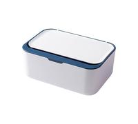 Boîte De Papier Hygiénique Humide pour Bébé, Boite Lingette avec Couvercle, Distributeur de Poche pour Lingettes, Boîte de Mouchoirs Réutilisable Conteneur de Lingettes Humides (Bleu, 19x13x7.8cm)