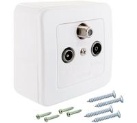 Boîte De Passage Multimedia Schwaiger Pour Data Sat Radio TV BK Antenne Murale