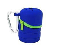 Boîte de pêche à la mouche en silicone - Crochet à fermeture éclair pliable, organisateur de stockage multifonctionnel sécurisé | Kit d'accessoires de pêche portable, conteneur à déchets d'engrenage