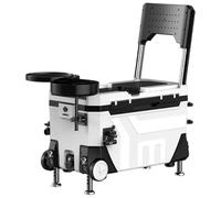 Boîte de pêche à roulettes Robuste de 35 L, Design à roulettes, Pieds en Alliage Aluminium-magnésium, Rangement isolé en Composite ABS for Le matériel