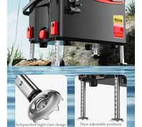 Boîte de pêche de compétition Ultra-légère de 4,8 kg avec Accessoires en magnésium et Aluminium. Conception sans Installation. Pieds à 9 Niveaux for Tout-Terrain.