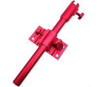 Boîte de pêche en alliage d'aluminium et de magnésium avec support de canne à pêche et plateau d'appât pour une organisation complète du matériel de pêche, couleur rouge (rouge)