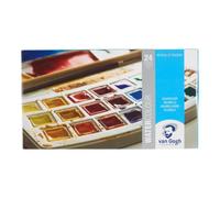 Boîte De Peinture Aquarelle 24 Godets Van Gogh Assortiment Couleurs