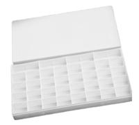 Boîte De Peinture Aquarelle Avec Couvercle Mallette Rangement 24 Puits 36 Puits Plateau Mélange Pour Peintures À L'huile Acrylique Gouaches Palette Peinture