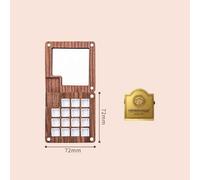 Boîte De Peinture D'interconnexion De Mini Brochure,Portable,Palette De Peinture Professionnelle En Bois,Stockage Africain,Escalade,Fournitures D'art - Type Box With Brass