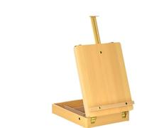 Boîte de peinture Esquisses Portable Chevalet de bureau pliable en bois avec tiroirs, boîte à croquis portable, rangement réglable hêtre for peinture et