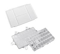 Boîte de peinture étanche 12/24/36 emplacements pour aquarelle, huile, peintures acryliques, fournitures artistiques, palette transparente