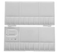 BOÎTE DE PEINTURE RECTANGULAIRE POREUX PLIABLE PIGMENT SEPARATION CAS PEINTURE CONTENEUR FOURNITURES POUR LES ARTISTES PROFESSIONNELS ET LES AMATEURS RECTANGLE BLANC