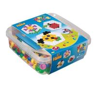 Hama Boîte de perles à piquer Maxi Stick – 300 perles, 2 plaques hexagonales