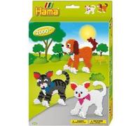 Hama - 3433 - Loisirs Créatifs - Boîte Perles à Repasser - Taille Midi - Le Chien Et Les Chats