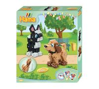 Boîte de perles Hama - chien et chat 3d