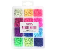 Boite de perles Heishi Fluo Multicolore G