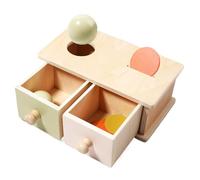 Boîte De Persistance D'objet, Pièce De Monnaie, Boîte À Balle - Boîte De Pièces De Monnaie Touet Pour Tout-petit Développement De La Capacité Moteur Fin, Jouet De Tiroir À Puzzle Multiple Coloré, Joue