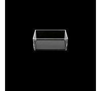 Boîte de Pétri en quartz transparent à transmission U-V 50 mm x 40 mm x 25 mm - Plateau en silice for applications de laboratoire et de semi-conducteurs