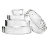 Boîte de pétri en verre borosilicate - Plat de culture cellulaire réutilisable for la microbiologie, la botanique et l'éducation, 1 pièce(100mm)