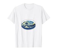 Boîte de Petri Great Wave et Nuit étoilée T-Shirt Graphique avec Valeur, Homme, Blanc, M