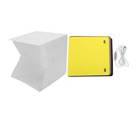 Boîte de Photographie à Lumière Douce de 20CM, Boîte à Lumière Pliable et Portable avec 6 Arrière-Plans de Couleurs
