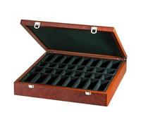 Boîte de Pièces D’Échecs Exclusif - Design en Bois Ronce - Ventilateur Unique