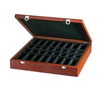 Boîte de Pièces D’Échecs Exclusif - Design en Bois Ronce - Ventilateur Unique