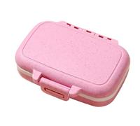 Boîte de pilules | Organisateur de pilules à trois grilles | Organisateur de vitamine à l'épreuve d'humidité | Boîte de médecine Miini pour les aînés ou ceux qui ont une mobilité limitée