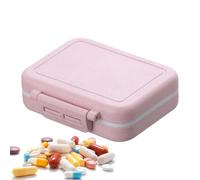Boîte de pilules quotidiennes : boîte de poche portable, 3 compartiments de rangement, design voyage, compilation durable résistant à l'humidité | Conteneur de suppléments pratique pour les vitamines