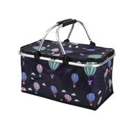 Boîte de pique-nique familiale - Sac de pique-nique léger - Panier en tissu Oxford - Porte-repas vide de 30 l - Avec poignée robuste - Pour les randonnées en plein air, le camping du week-end ou la