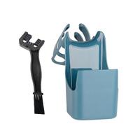Boîte de planche pour l'huile de chaîne de moto - kit avec pinceau et outil antitispruzzo | Accessoire pratique pour une lubrification précise de la chaîne | Idéal pour l'entretien des motos et des vé