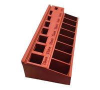 Boîte de planification à vis et écrous mettant en évidence la structure stratégique renforcée et la structure d'étiquetage personnalisable