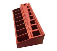 Boîte de planification d'écrous à vis mettant en évidence la structure stratégique renforcée et la structure d'étiquetage personnalisable Conteneur de planification d'écrou et de vis