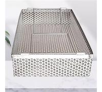 Boîte de Plateau de Stérilisation Des Instruments, Panier de Stérilisation en Maille D'Instrument Médical 304 en Acier Inoxydable, Pour Orl Ophtalmique, WWFKWEMK, 25 * 20 * 10cm