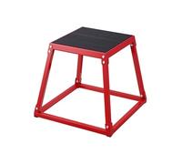 Boîte de Pliométrie Antidérapante Pour Fitness Musculation Rouge 51.3x51.3x45.8cm