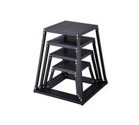 Boîte de Pliométrie Pour Saut Musculation Fitness Noir Capacité 227kg 76.2cm 4PCS