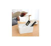 Boîte de pompage boîte rangement à télécommande en plastique salon ménage - blanc
