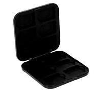 Boîte de Porte-Cassette de Jeu, Slots d'étanchéité en Silicium Portable Case de Stockage de Carte de Jeu Shell PC de Grande capacité 12 en 1 pour la Carte de Stockage (Black)