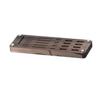 Boîte de porte en bois de noyer de 25 emplacements pour mémoire