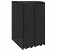 vidaXL Boîte de poubelle Noir 65 x 80 x 115 cm Polyéthylène
