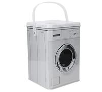 Boîte de poudre à lessive, boîte de rangement de poudre de détergent à lessive, bandes mignonnes portables, papeterie, chaussettes, conteneur organisateur avec poignée,