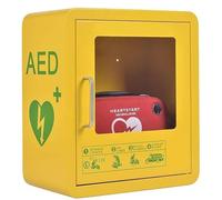 Boîte de premiers secours, Coffret de rangement mural for défibrillateur AED, armoire AED, plaque métallique en acier, for les urgences à domicile, au bureau et dans les lieux publics