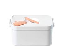 Boîte de Premiers Secours Médicale for Boîtes à Domicile Grande Rangement Médicaments en Plastique avec Compartiments Blanc, 28(White)