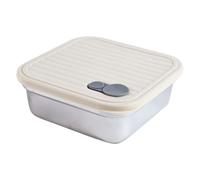 Boîte De Préparation Des Repas Carrés Avec Séparateurs Couvercle À L'épreuve Fuites Pour Le Travail Voyage Et L'organisation Alimentaire Conteneur Compartiment