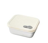 Boîte De Préparation Des Repas Carrés Avec Séparateurs Couvercle À L'épreuve Fuites Pour Le Travail Voyage Et L'organisation Alimentaire Conteneur Compartiment