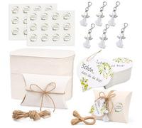Boîte de Présent en Forme d'Ange - Porte-Clés Ange Gardien Ange Gardien,Lot de Porte-clés et Charmes de Bonheur pour Crèche et Événements Spéciaux - Le Présent Parfait pour Vos Proches