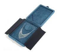 Boîte de présentation bleue for bijoux, étui de rangement doublé de microfibre et de flanelle for colliers de diamants, bagues et accessoires de scène Rangement de bijoux(18.5 * 25.5 * 5CM)
