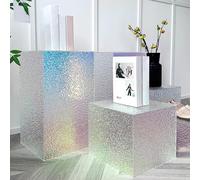 Boîte de présentation colorée en acrylique - 40 x 40 x 70 cm - Cube rehausseurs pour table de buffet, traiteur, desserts, objets de collection, parfait pour les fêtes et événements